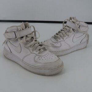 Nike Air Force One 1 Mid Top White Women 6.5Y = Women's 8